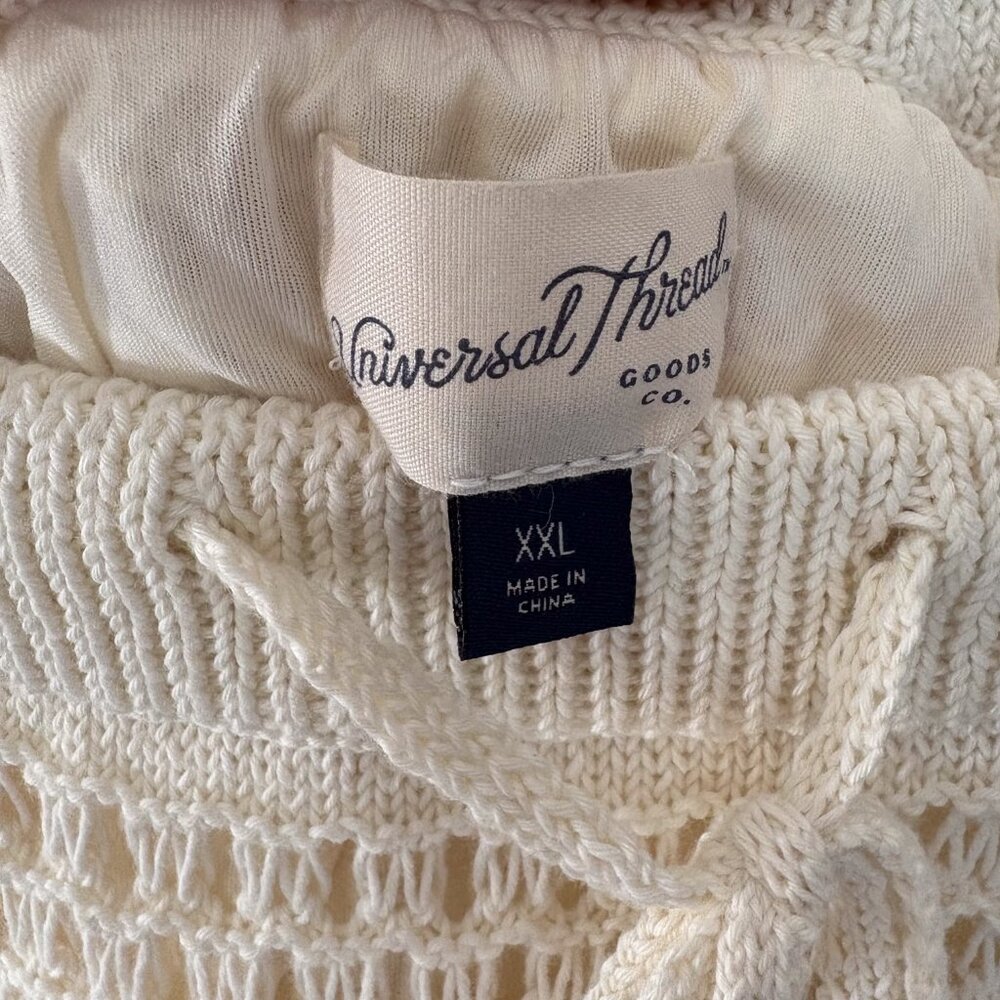 Universal Thread XXL Cream Crochet Knit Maxi Skirt NWT - Picture 6 of 8